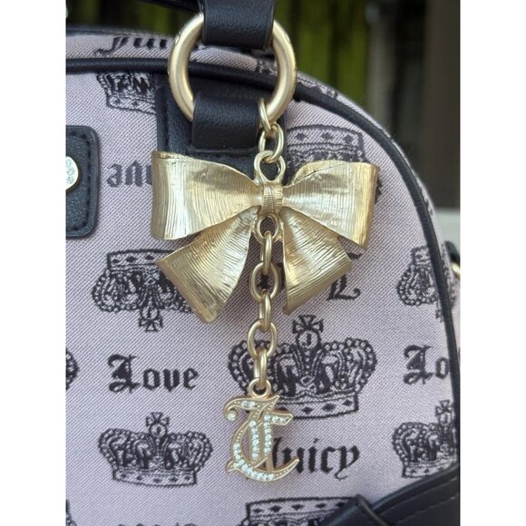 Juicy Couture Vintage Couture Bowler Bag In Pink Diamond New - Picture 2 of 6